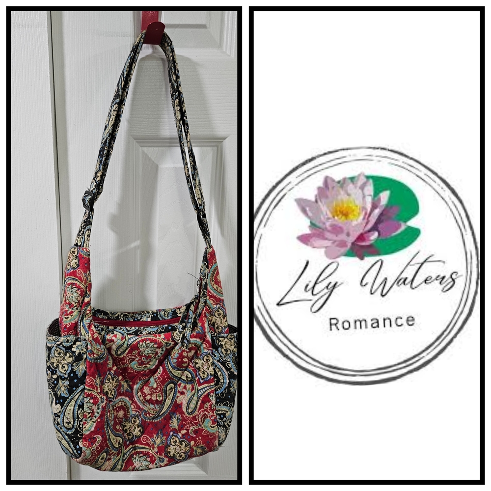 Bohemian Red and Black Paisley Shoulder Bag
